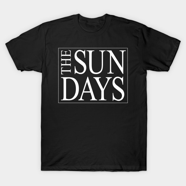 Sundays typograph T-Shirt by Aprilskies